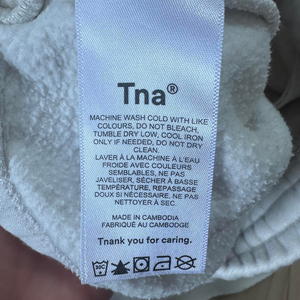 TNA Boyfriend Fleece Shorts – Off-White, Size M - Picture 4 of 7